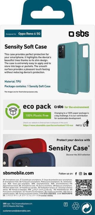 Label énergétique SBS Sensity (Oppo Reno 6 5G)