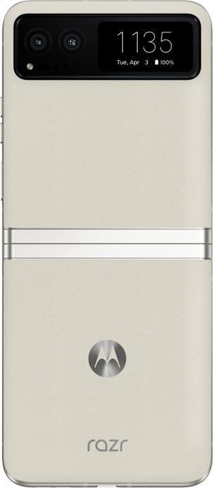 Actual product image Motorola Razr 40 (256 GB, Vanilla cream, 6.90", Hybrid Dual SIM + eSIM, 5G)