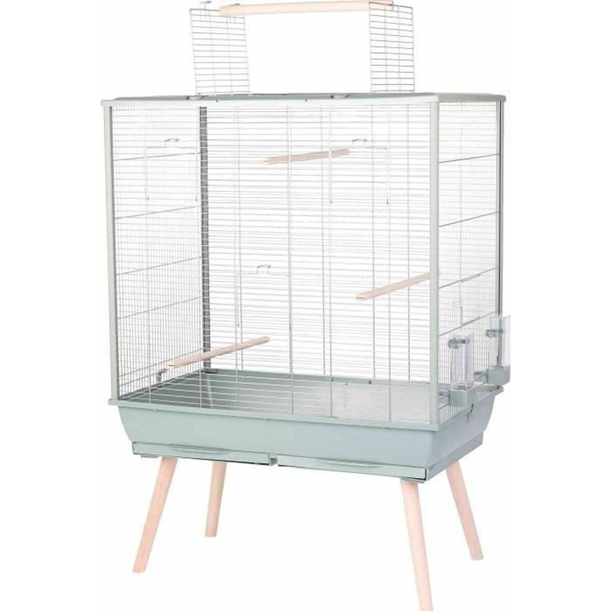 Meilleurs prix pour Cage grillagée oiseaux sur pieds NeoLife 80 - Zolux Vert