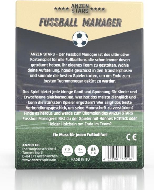 Produktbild Anzen Spiele ANZEN - STARS - Fussball Manager (Deutsch)