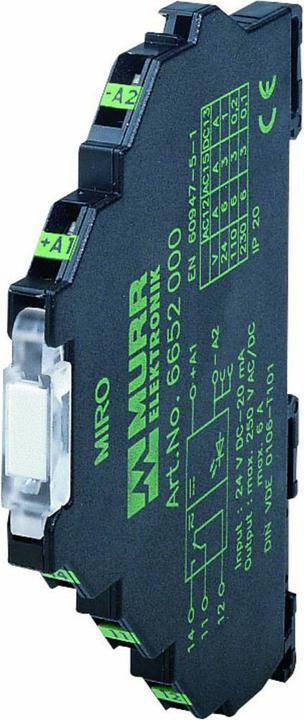 Produktbild Murr Elektronik MIRO TR 24VDC FK 5P Optokopplermodul IN: 48 VDC - OUT: 35 VDC 2 A 6.2 mm Federkraftklemme