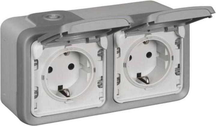 Legrand Plexo Classic Feuchtraum-Aufputz-Schutzkontakt-Steckdose
