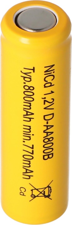 Image du produit AccuCell Accu Flat Top, Mignon AA sans cosse à souder (1 pcs, AA, 600 mAh, Batterie)