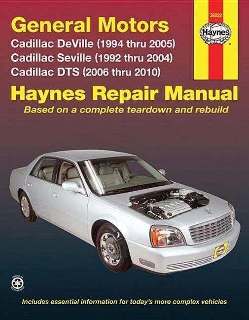 Actual product image Cadillac DeVille (94-05), Seville (92-04), & DTS (06-10) Haynes Repair Manual (USA) (English, Haynes Publishing, 2010)
