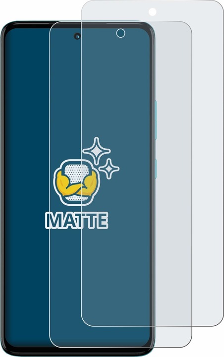 Actual product image BROTECT Anti-glare screen protector matt (2 Piece, Motorola Moto G72)