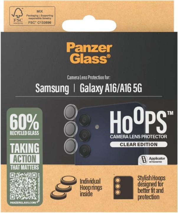 Actual product image PanzerGlass Hoops Camera Lens Protector (1 Piece, Samsung Galaxy A16 5G, Samsung Galaxy A16)