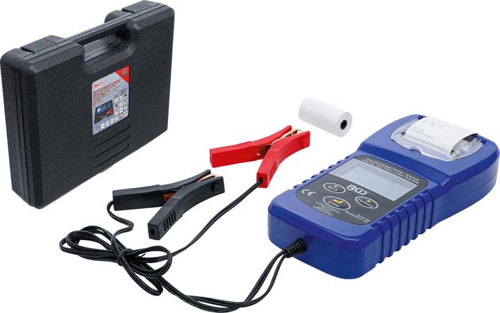 BGS Digitaler Batterie- und Ladesystem-Tester mit Drucker (1 Stk., AA, 1.44 mAh, Ladegerät inkl. Akku)