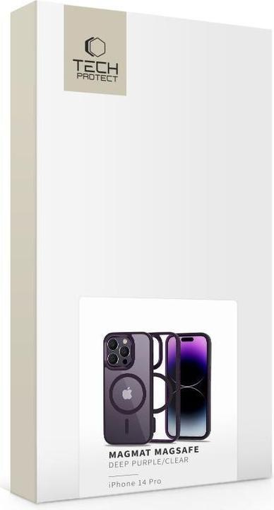 Produktbild Tech Technologiegeschütztes CASE Technologiegeschütztes Magmat MagSafe Apple iPhone 14 Pro dunkellila/tra (Apple iPhone 14 Pro)