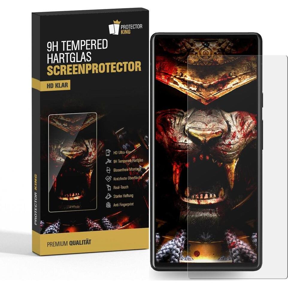 Thumbnail - Protectorking 1x 3D A++ echtes Tempered 9H Panzerhartglas KLAR (1 Stück, Google Pixel 7a), Smartphone Schutzfolie, Trans...