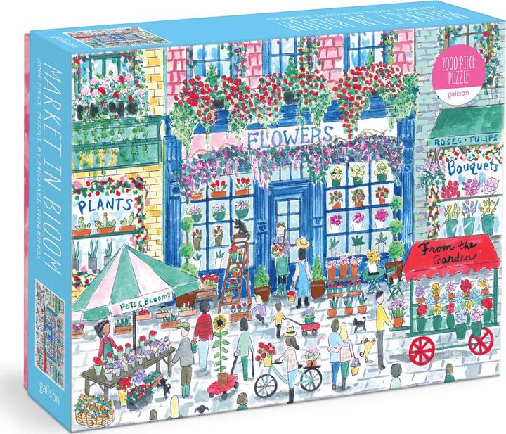 Productafbeelding Abrams & Chronicle Michael Storrings Markt in bloei 2000 stukjes puzzel (2000 onderdelen)