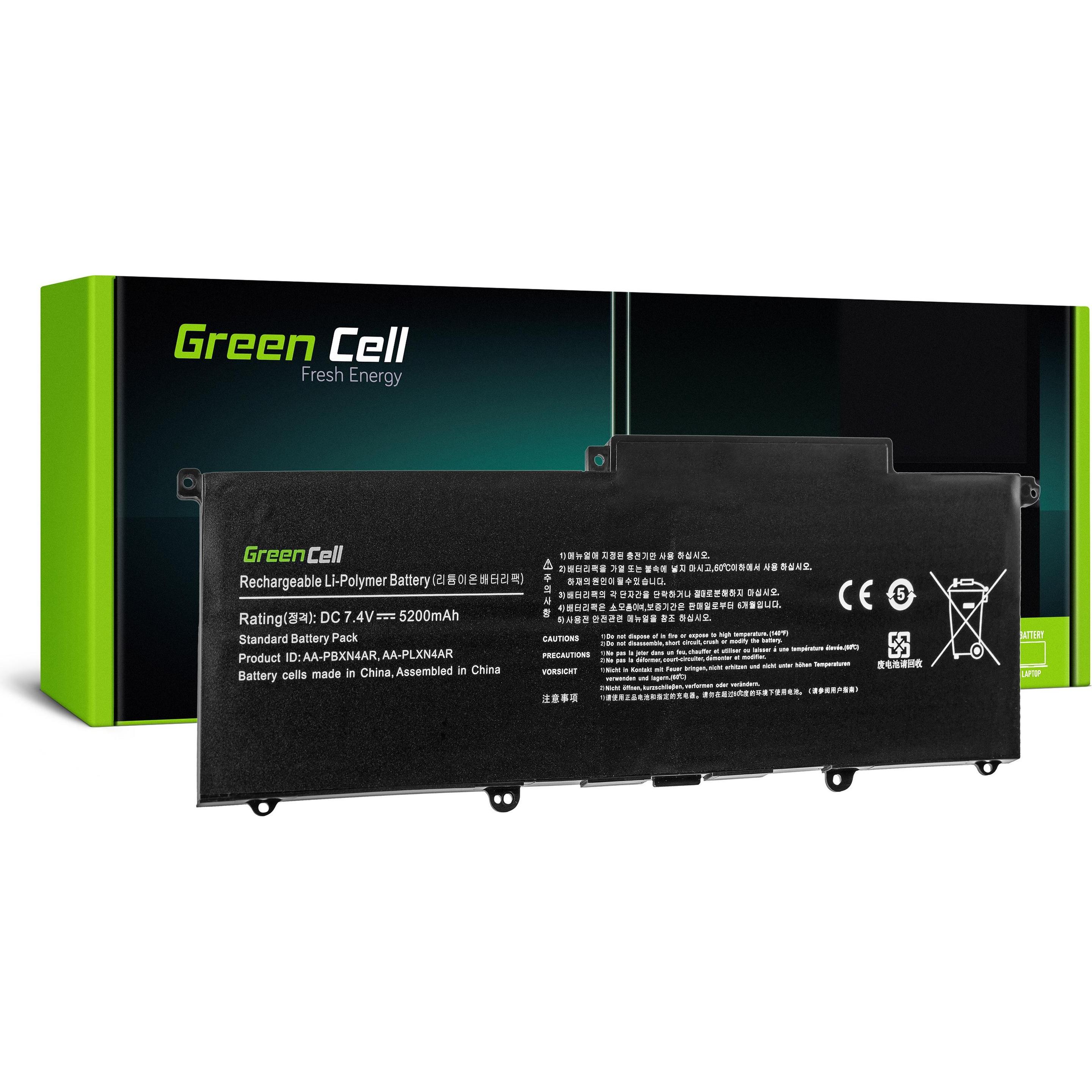 GreenCell Cell SA18Z Notebook-Ersatzteil Akku (4 Zellen, 5200 mAh), Notebook Akku, Schwarz