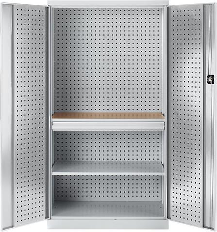 Actual product image kaiserkraft Tool cupboard with perforations (100 cm, 190 cm)