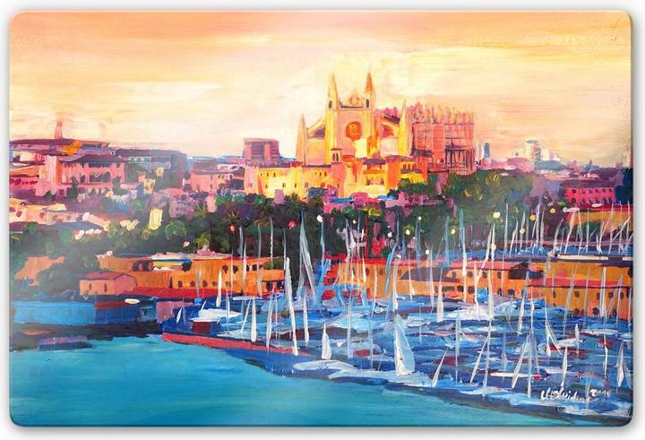 Actual product image Trenddeko Bleichner - Cathedral in Palma de Mallorca (80 x 60 cm)