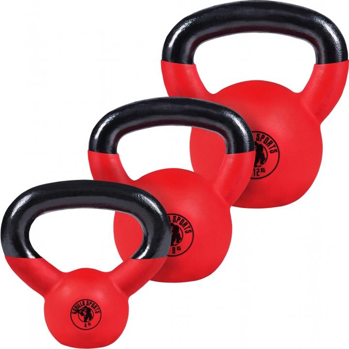 Actual product image Gorilla Sports Kettlebell Set (3 x 8 kg, 3 x 4 kg, 3 x 12 kg)