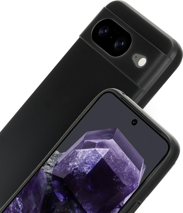 Actual product image Mobiparts Classic TPU Case Google Pixel 8 Matt Black (Google Pixel 8)