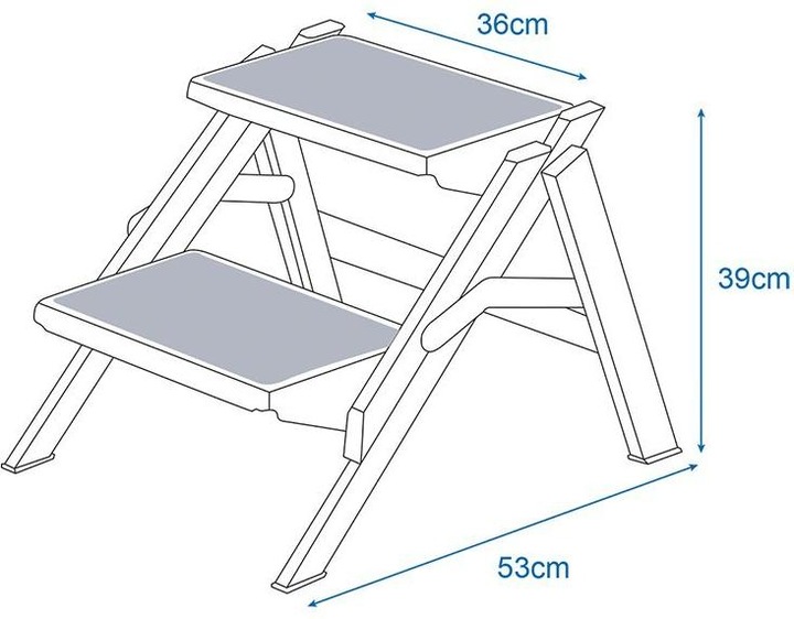 Produktbild ProPlus Doppeltrittstufe Aluminium faltbar