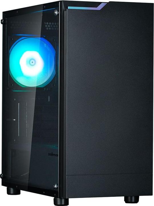 Produktbild Zalman T4 plus RGB getempertes Glas schwarz (mATX, Mini-ITX)