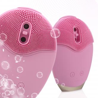 Actual product image Humanas Aura Foam Schall-Gesichtspflegebürste – Rosa