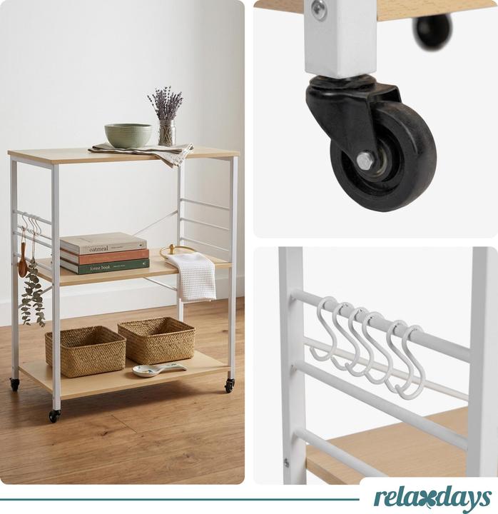 Produktbild Relaxdays Küchenrollwagen
