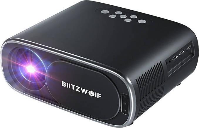 Productafbeelding BlitzWolf BW-V4 1080p LED beamer / projector, Wi-Fi + Bluetooth (zwart)