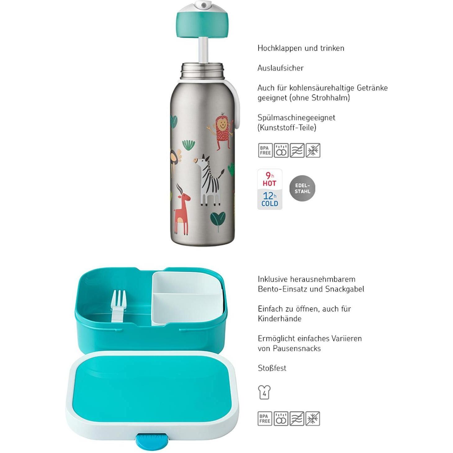 Thumbnail - Mepal Brotdose + Thermoflasche Campus, Lunchbox, Mehrfarbig