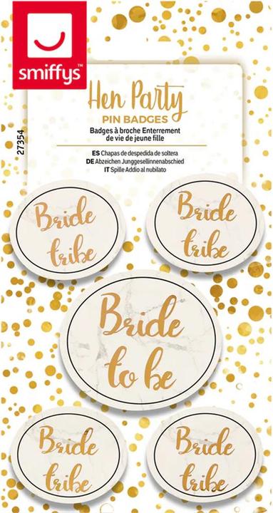 Immagine prodotto Smiffys Donna Addio al Nubilato Distintivo Misura Confezione 5