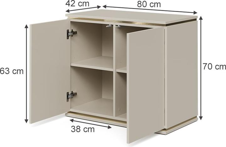 Image du produit Vicco Kommode Linette (80 x 42 x 70 cm)
