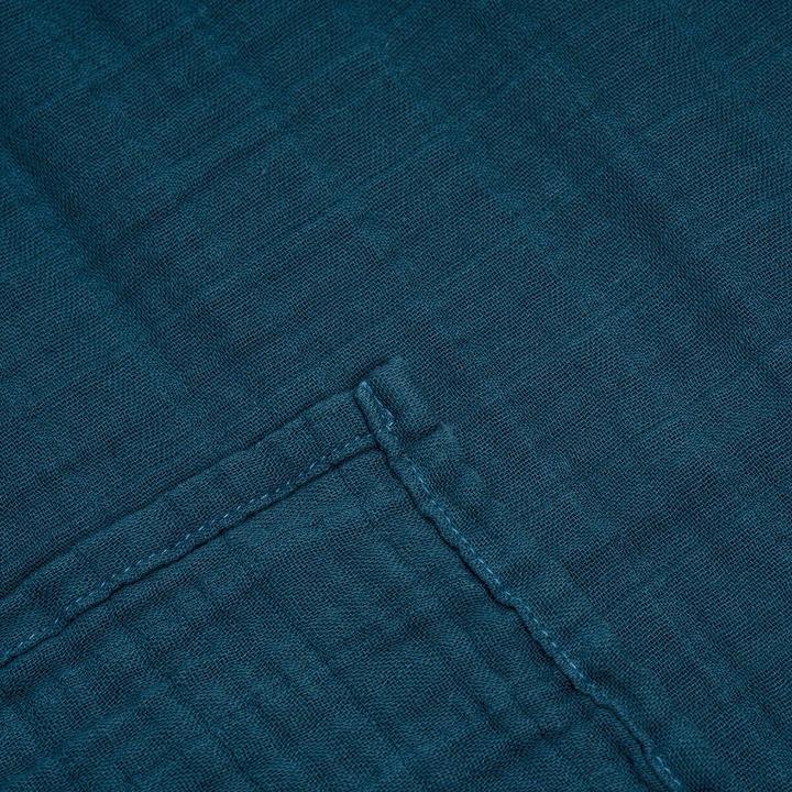 Immagine prodotto Beberotti Coperta in mussola organica blu (120 cm, 120 cm)