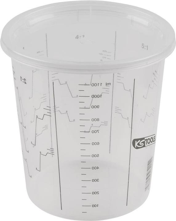 Produktbild KS Tools Einweg-Farbmischbecher mit Deckel, 2240 ml, 25-Pack (2240 ml)