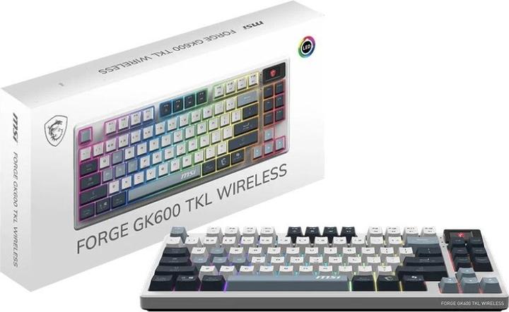 Produktbild MSI PER KEY FORGE GK600 TKL W SKY US (S11-43USP01-HH9) (US, Kabelgebunden)