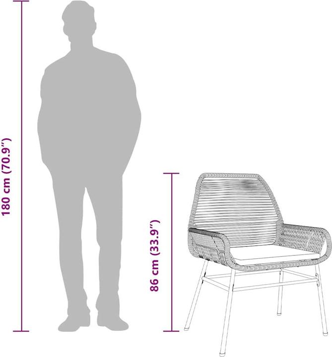 Produktbild vidaXL Garten Essgruppe