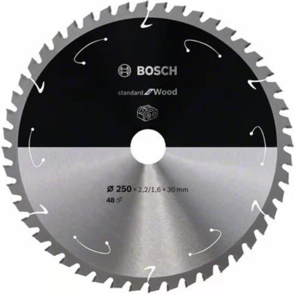 Bosch Professional Zubehör, Sägeblatt, PRO Wood cordless Kreissägeblatt, 250 x 2,2 x 30 mm