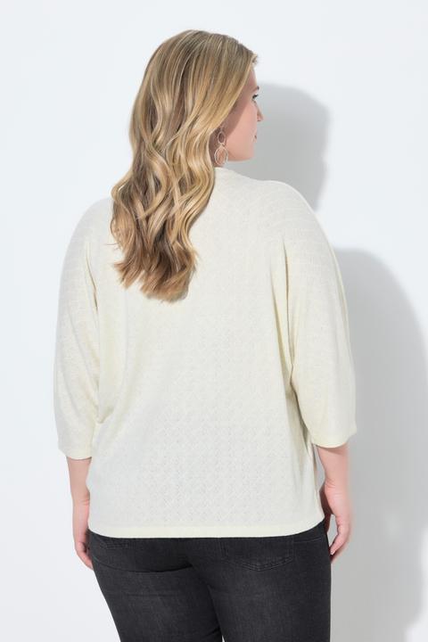 Image du produit Miamoda Pull motif losanges, aspect scintillant, col rond (50, 52)