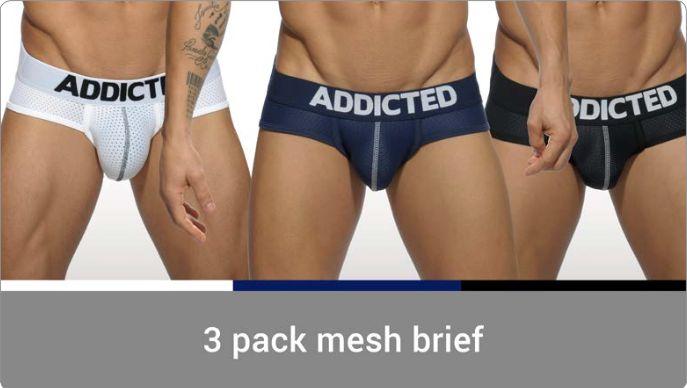 Produktbild Addicted 3 Pack Mesh Brief Push up (S, 3er Pack)