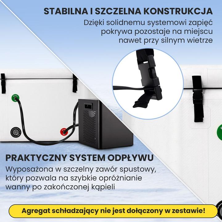 Actual product image Extralink EISBADWANNE FÜR KÄLTETHERAPIE 150X80X65CM IB-03 (150 cm, 80 cm)