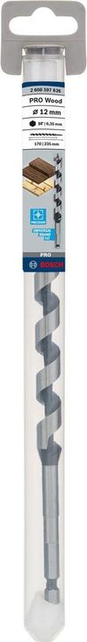 Produktbild Bosch Professional Zubehör PRO Wood Holzschlangenbohrer, 12 x 170 x 235 mm (6.35 mm)