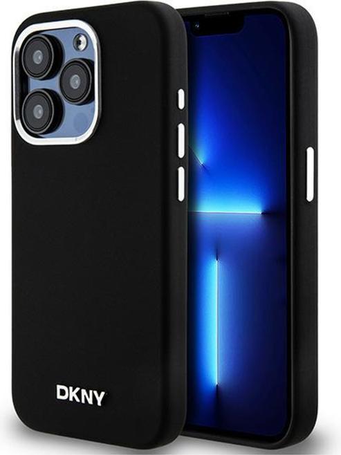 Produktbild DKNY DKHMP14LSMCHLK iPhone 14 Pro 6.1" czarny/black hardcase Liquid Silicone Small Metal Logo MagSaf (Apple iPhone 14 Pro)