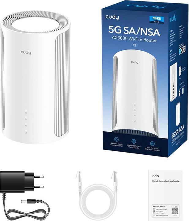 Actual product image Cudy WLRO AX3000 Wi-Fi 6 5G Mesh Gigabit Router