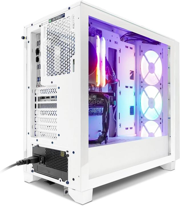 Immagine prodotto Corsair PC da gioco iCUE AMD 4060v2 bianco con AMD, 3000D RGB, Windows 11 Pro (1000 GB, 16 GB, GeForce RTX 4060)