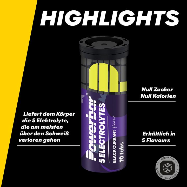 Produktbild Powerbar 5 Electrolytes (Black currant, 12 x)