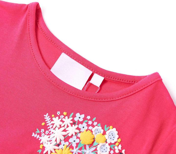 Immagine prodotto VidaXL T-shirt per bambini rosa brillante 92,Materiale: 95% cotone. 5 (92)