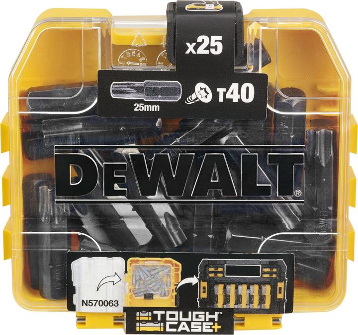 Immagine prodotto DeWalt Dewa Bit Box DT70559T 25mm T40 25pz DT70559TQZ