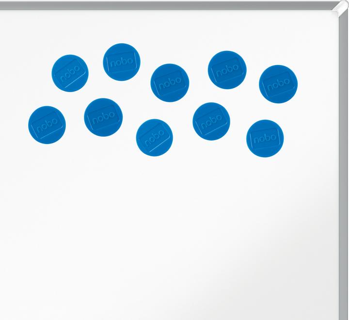 Actual product image Nobo Magnet round 38mm 1915306 blue 10 pieces (10 x)