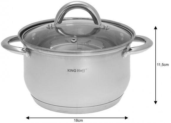 Actual product image King 12-piece KINGHOFF pot set KH-4457 (Pan set + pot set)