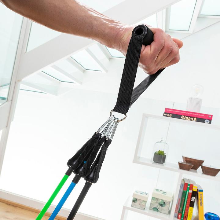 Productafbeelding InnovaGoods Set verstelbare rekbanden met accessoires en oefengids Tribainer 3 stuks (Medium)