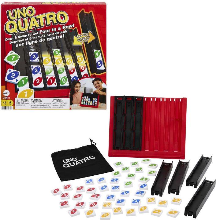 Produktbild Mattel Games Quatro (Deutsch, Englisch, Französisch, Italienisch, 2 - 4 Spieler)