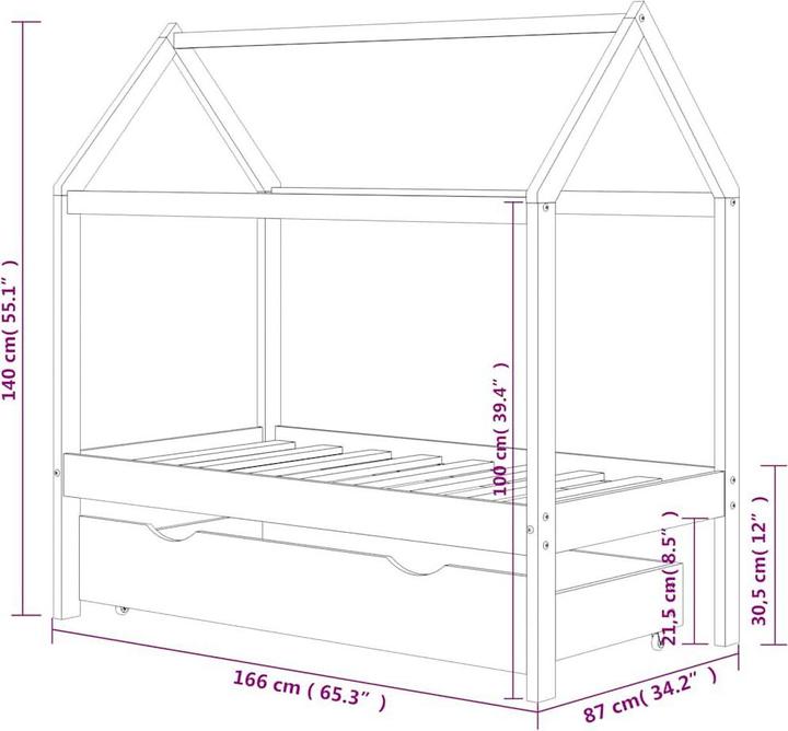 Produktbild vidaXL Yuki (80 x 160 cm)