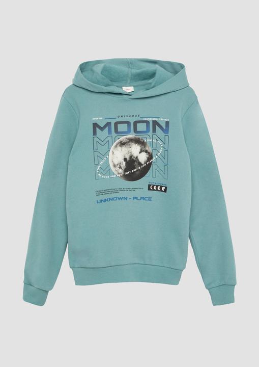 Produktbild s.Oliver Sweatshirt Wärmender Sweatshirt-Hoodie mit Frontprint (170, 176)