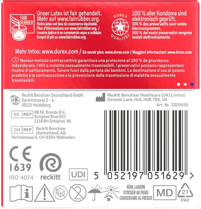 Actual product image Durex Gefühlsecht Classic (3 pcs.)