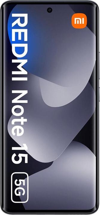 Actual product image Xiaomi Redmi Note 15 (128 GB, Black, 6.77", Hybrid Dual SIM, 5G)